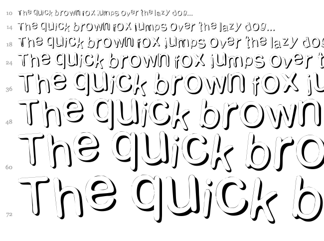 Woodcutter Sutil Shadow font waterfall